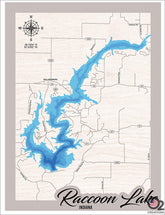 Digital rendering Bathymetric of Cecil M Harden / Raccoon Lake/SRA